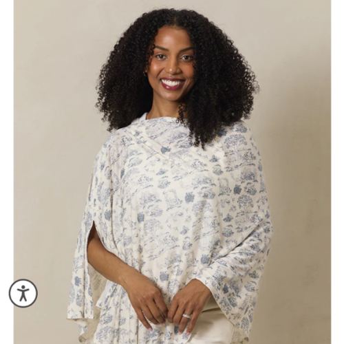 Bleu Toile Nursing Cover