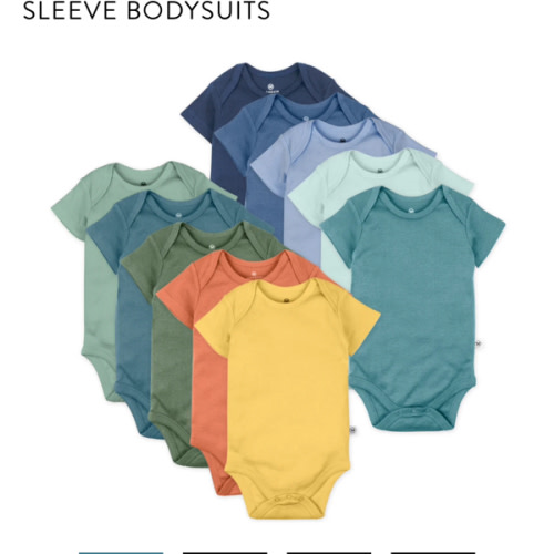 10-Pack Organic Cotton Short Sleeve Bodysuits | Honest Baby Clothing