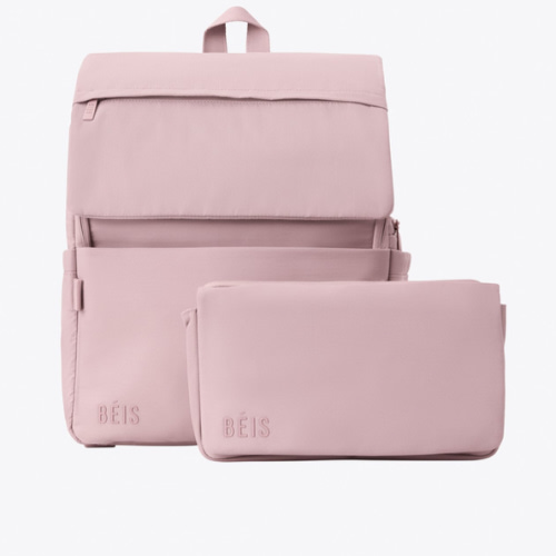 BÉIS 'The Ultimate Diaper Backpack' in Atlas Pink - Best Pink Backpack Diaper Bag
