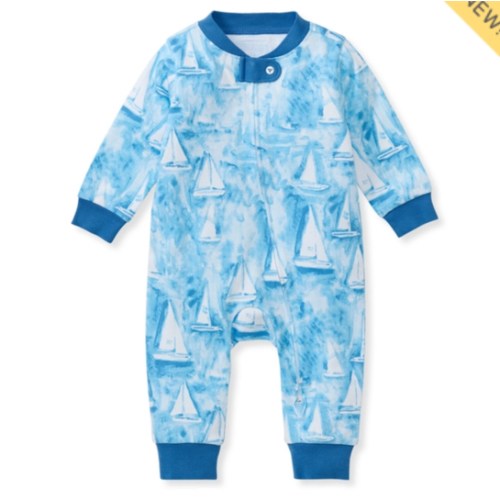 Mediterranean Sailing Organic Cotton Sleep & Play