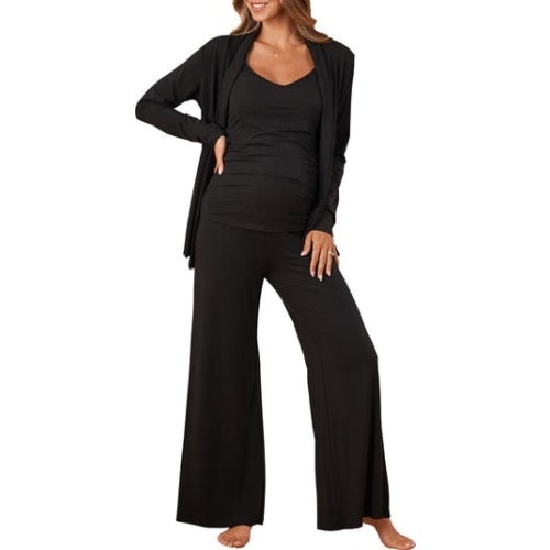 Street to Home Maternity/Nursing Cardigan, Camisole & Pants Set, X-Large