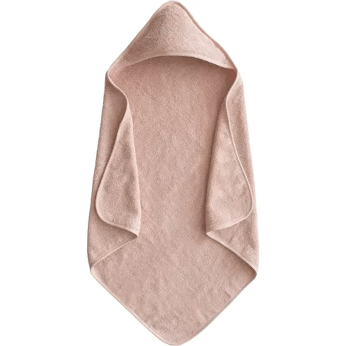 mushie Baby Hooded Towel | Organic Cotton (Blush)