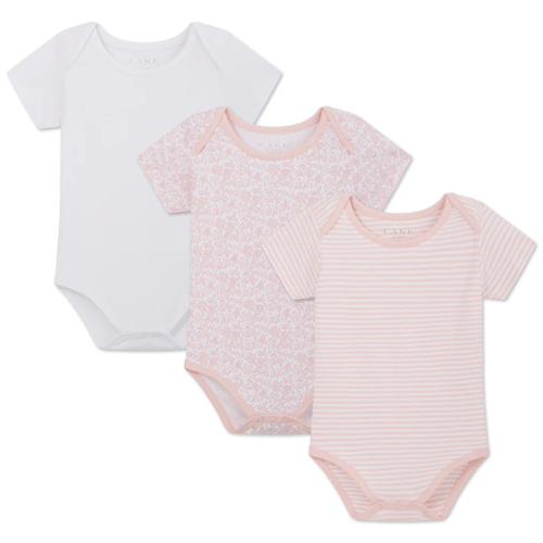 LAKE | Baby | Pima Cotton Pajamas | English Rose Baby Bodysuit Bundle