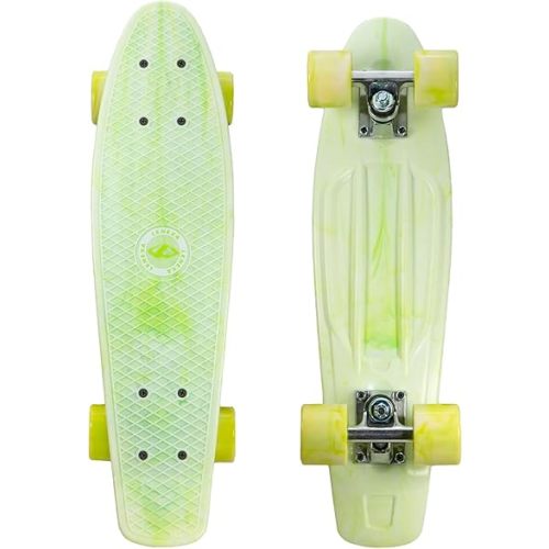 Lenexa Cruiser 22" Complete Skateboard - Kids Skateboard for Ages 6-12 - Penny Board with Smooth Rolling, Waffle Grip, Indoor & Outdoor Use - Easy to Ride