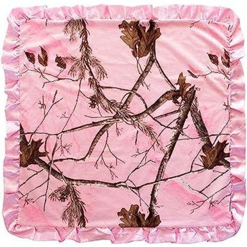 Carstens Realtree AP Baby Blanket, Pink, 34" x 34"