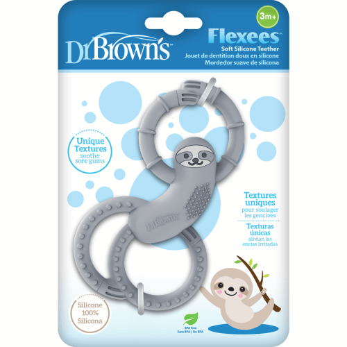 Sloth Long Limbed Teether Grey