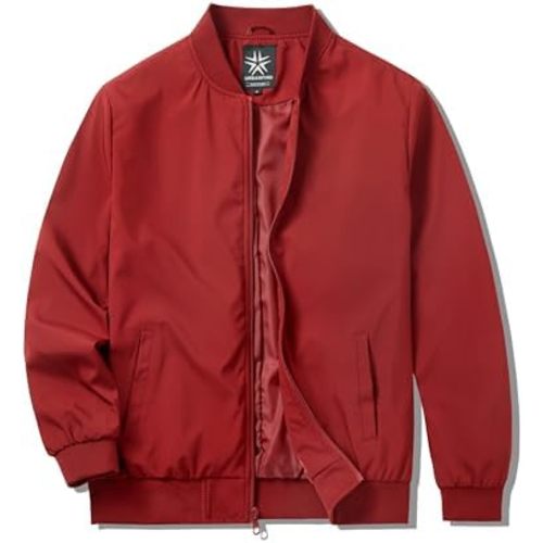 URBANFIND Men's Varsity Jacket Casual Fashion Stylish Bomber Jacket Lightweight Windbreaker
