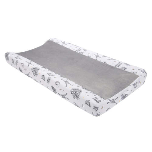 Star Wars Millennium Falcon White/Gray Soft Changing Pad Cover – Lambs & Ivy