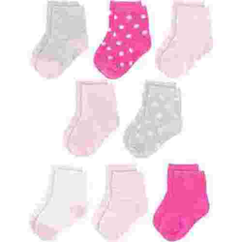 Rising Star Unisex Organic Quarter Baby Socks for Infants (8 Pack)