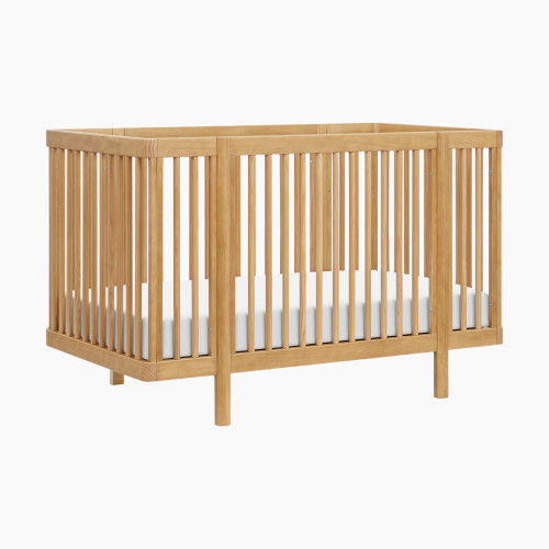 babyletto Pogo 8-in-1 Convertible Crib with All-Stages Conversion Kits - Honey