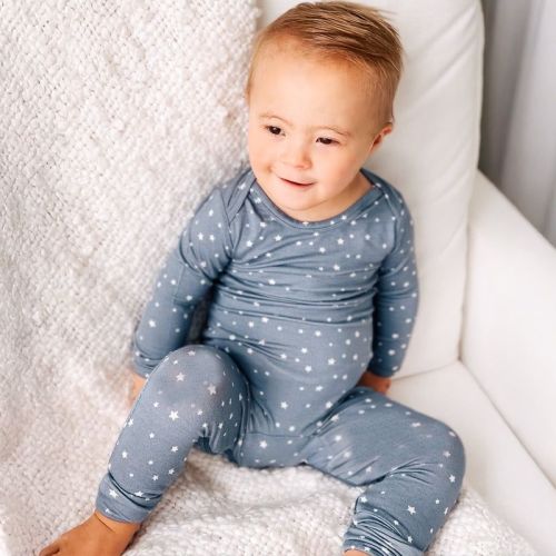 günamüna® Baby Girl Bamboo Rayon Sleeper Pajama with DIAPER-ZiP - Magnolia - 0-3M