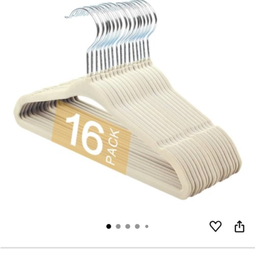 11 Inch Baby Velvet Hangers, 16 Pack Non-Slip Kids Clothes Hangers for Closet, Toddler Infant (Ivory) : Amazon.com.au: Baby