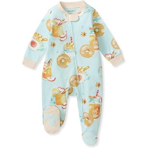 Burt's Bees Baby Girls' Organic Cotton, Sleep and Play Footed Pajamas