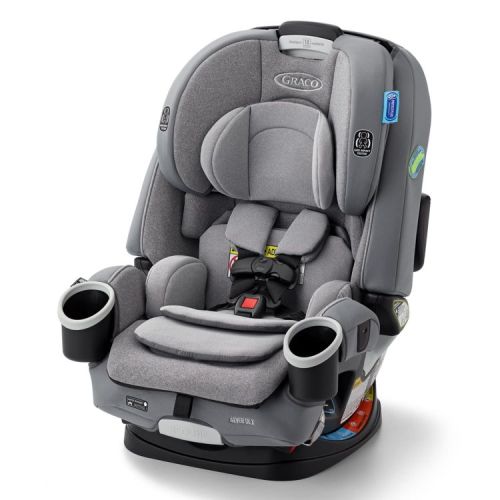 Graco 4Ever DLX 4-in-1 Convertible Car Seat - Charlie: Multi-Position Recline, LATCH Compatible, Machine Washable Seat Pad, 23 lbs