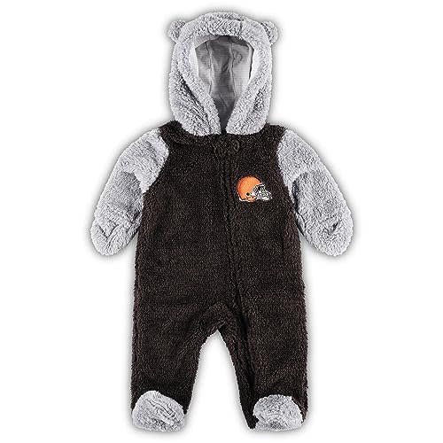 Outerstuff Newborn & Infant/NFL Game Nap Teddy Fleece Bunting Full-Zip Sleeper