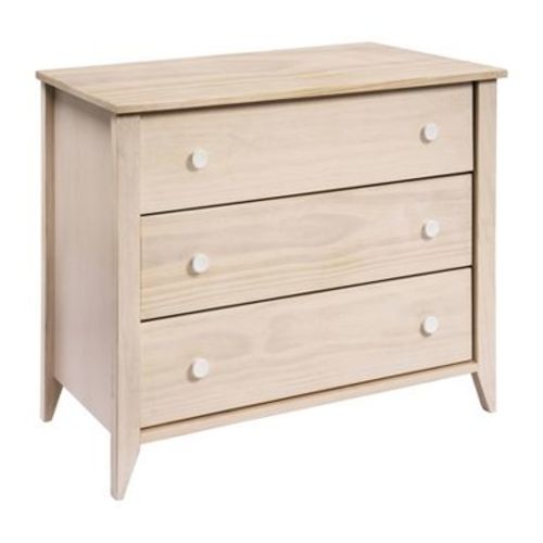 Babyletto Sprout 3-Drawer Changer Dresser with Removable Changing Tray - Washed Natural and White