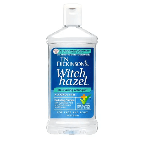 T.N. Dickinson's Witch Hazel Alcohol Free Moisturizing Astringent | 100% Natural Witch Hazel | Calms, Nourishes, Hydrates Skin | for Face & Body | 16 Fl Oz
