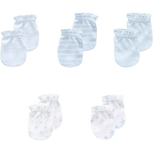 5 Pack New Born Scratch Mittens - Style 4