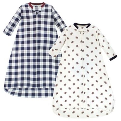 Hudson Baby Infant Boy Cotton Long-sleeve Wearable Sleeping Bag, Sack, Blanket, Football, 3-9 Months