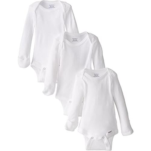 Gerber unisex-baby Multi-pack Long-sleeve Onesies Bodysuit Mitten Cuff Sizes