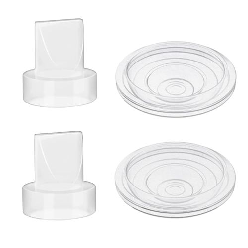 S9/S12/S9pro/S12pro Duckbill Valve and Silicone Diaphragm, Compatible with NaNaLazy/TSRETE/momcozy, Wearable Breast Pump Replacement Parts Accessories (4 Piece Set)