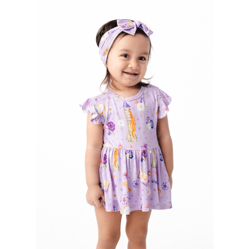 Rapunzel Baby Flutter Dress – Little Crowns & Capes