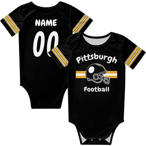 Baby Clothes Onesie Personalized Custom Baby Name and AnyNumber for Boy Girl Gifts