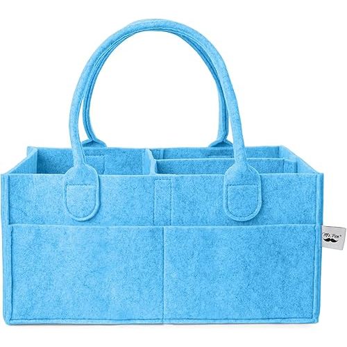 Mr. Pen- Baby Diaper Caddy Organizer, Blue, Nursery Storage Bin and Car Organizer for Diapers and Baby Wipes