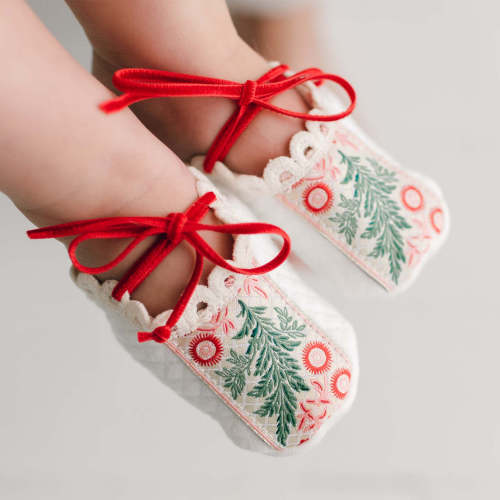 Boutique Baby Christmas Booties – Baby Beau and Belle