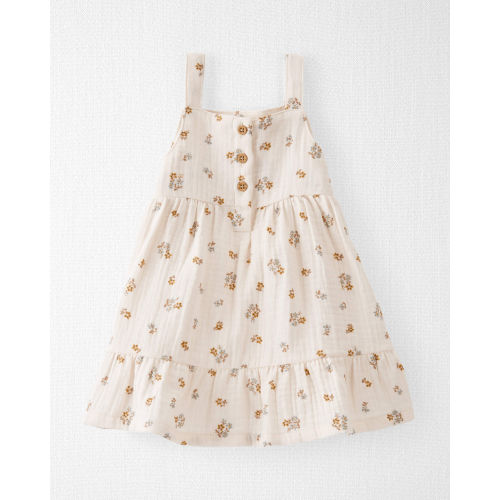 Baby Organic Cotton Floral Print Gauze Dress - Little Planet | Carter's