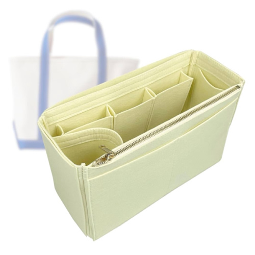 Organizer for Tote Boat, Small, Medium, Large, Extra-Large, Handmade Felt Insert (Medium, Olive)