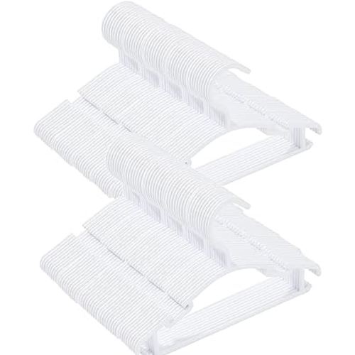 100 Pack White Baby Nursery Closet Hangers,Non-Slip Laundry Infant Pant Hanger for Newborn Clothes Gift,Ultra-Thin Child Coat Hanger for Girl Boy Toddler Kid