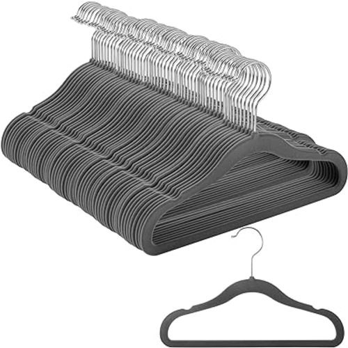 100 Pack Baby Kids Velvet Hangers Bulk Non Slip Clothes Hangers Durable Newborn Velvet Hangers Infant Hangers Nursery Newborn Toddler Space Saving Velvet Hangers for Boys Girls