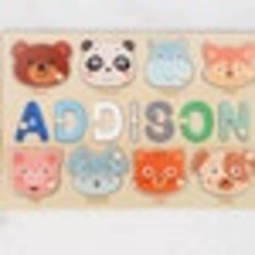 Personalized Toy Gifts Puzzle Piece Names Custom Wooden Baby