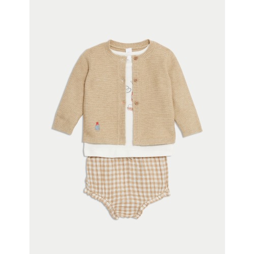 3pc Paddington™ Knitted Outfit (7lbs-1 Yrs)