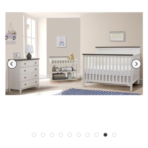 Sorelle Farmhouse 3-Piece Nursery Set in Chocolate and White