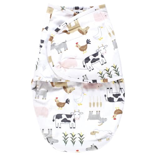 Hudson Baby Unisex Plush Faux Fur Swaddle Wrap, 0-3 Months