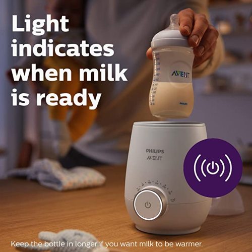 Philips Avent Premium Fast Bottle Warmer, with Smart Temperature Control, Water Bath Technology, Automatic Shut-Off, Model SCF358 - Bottle Warmer Only