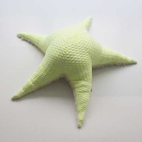 Big Neon Sea Star - Handmade Stuffed Animal / Pillow