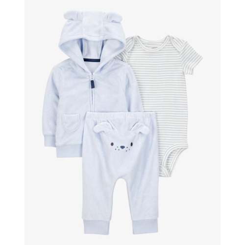 Baby 3-Piece Dog Little Cardigan Set - Blue - Carter's | Carter's