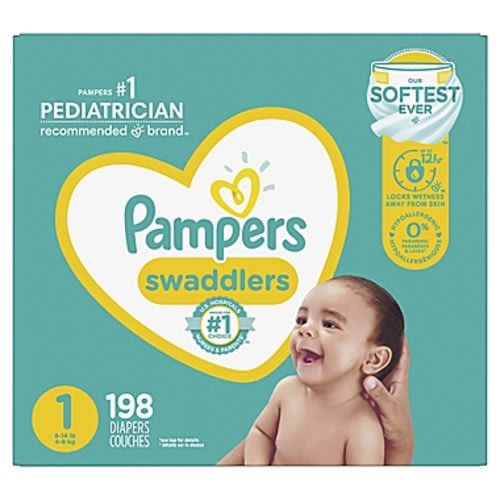 Pampers® Swaddlers™ 198-Count Size 1 Pack Diapers