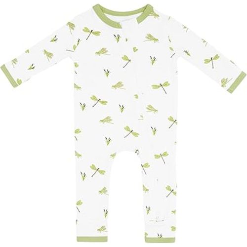 KYTE BABY Unisex Rayon Made From Bamboo Zippered Rompers 0-24 Months