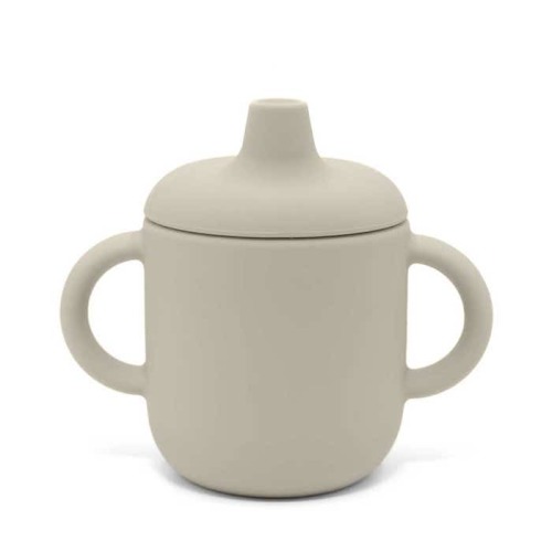 Silicone Sippy Cup with Handles in SHIFTING SAND Colour