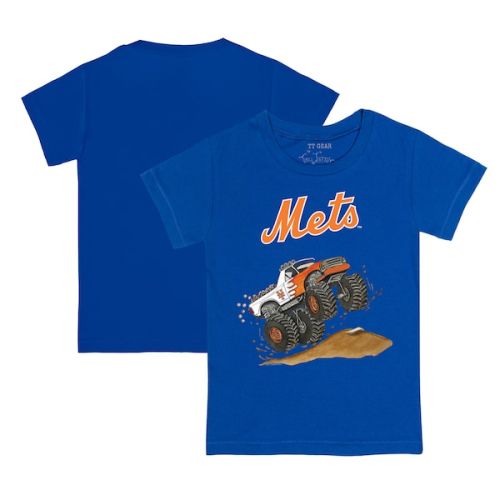6T Toddler New York Mets Tiny Turnip Royal Monster Truck T-Shirt