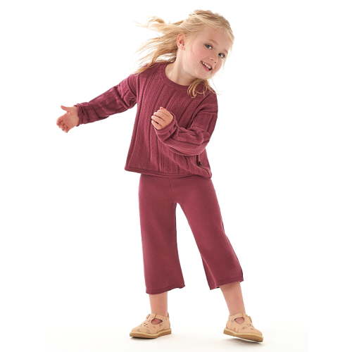 Modern Moments by Gerber Toddler Girl Pointelle Sweater and Pant Set, 2-Piece, Sizes 12 Months - 5T