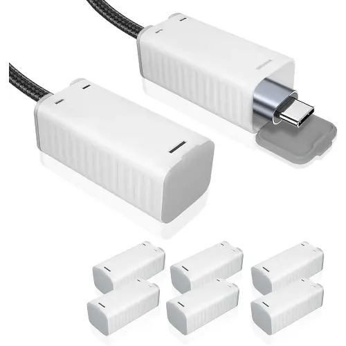 FYY Baby Proof Cord Cover - 8 Pack Childproof USB Charger Cords Covers, Universal Baby Safety Power Outlet Protector Covers, Electrical Safety Baby Proofing Products