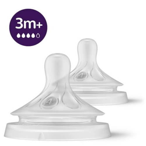 Philips Avent Natural Response Nipple Flow 4, 3M+, 2pk, SCY964/02