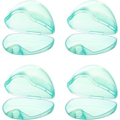 Accmor Pacifier Case, Pacifier Holder Case, Pacifier Container for Travel, BPA Free,Transparent Green, 4 Pack