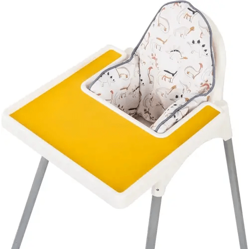 Inflatable Supporting Cushion for IKEA High Chair, Baby High Chair Cushion with Colorful Printing, Inflatable Cushion Included(Dinosaurs)