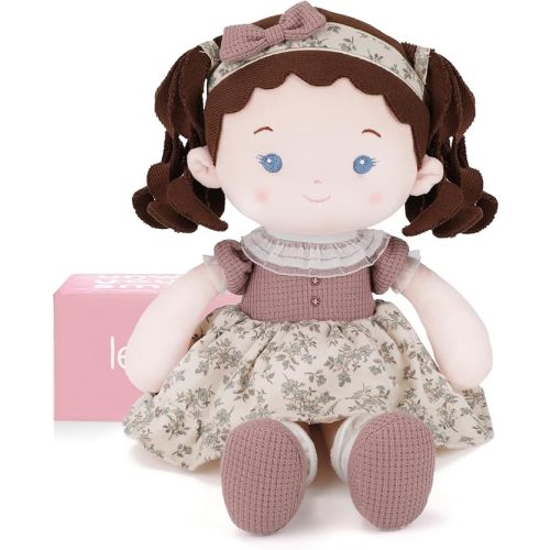 Soft Baby Doll Toys (16''), My First Baby Rag Doll for 1 Year-Old Girl Birthday Gift, Christmas Plush Toys Gift for Toddler Kids Infants-Miss-Posy